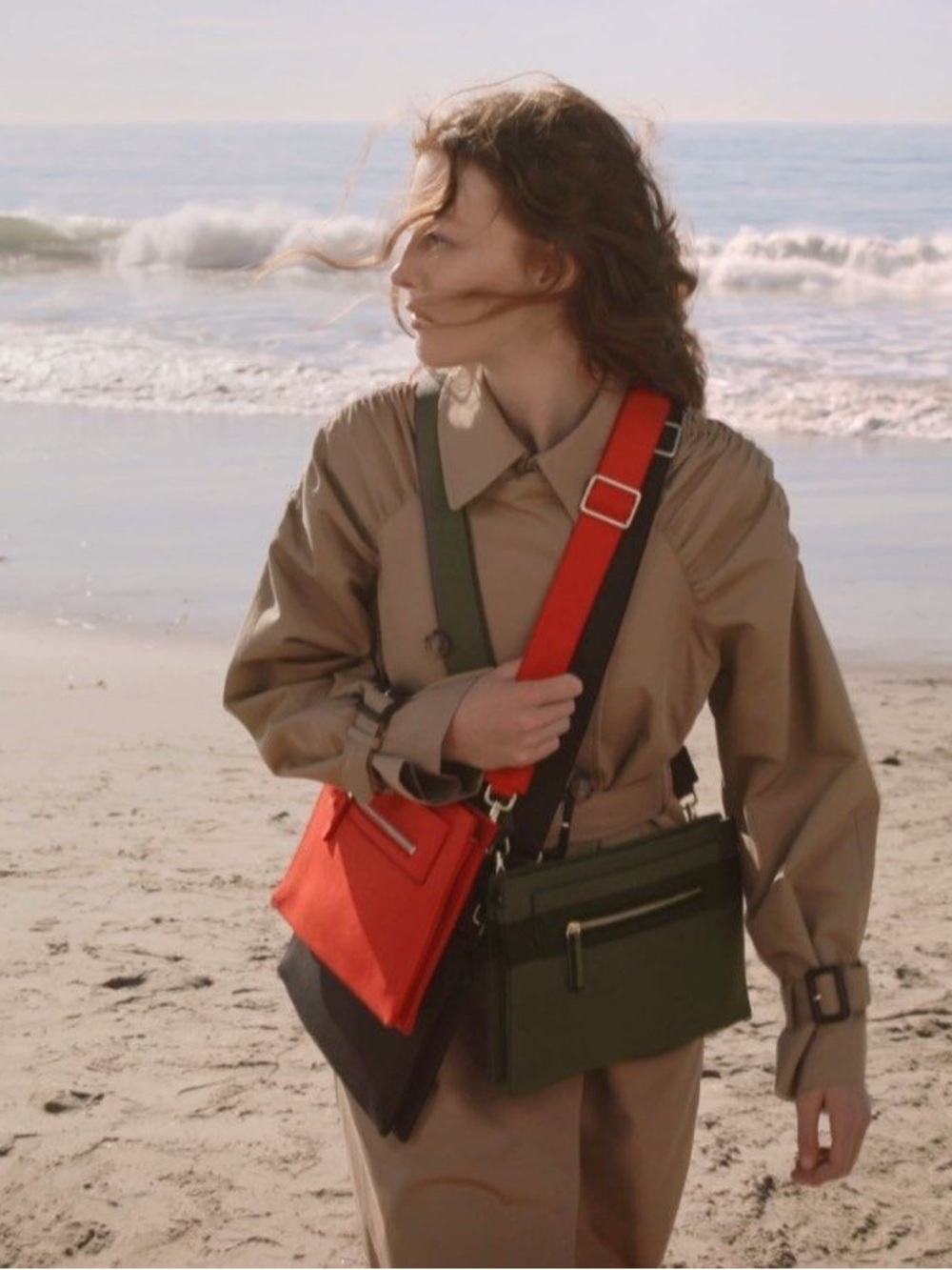 New Rothy's Red Structured Crossbody Bag - Picture 2 of 7